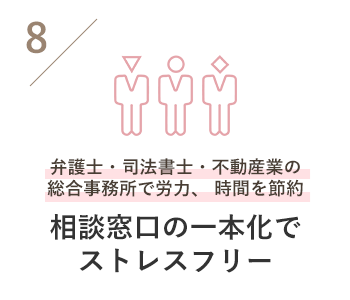 相談窓口の一本化でストレスフリー